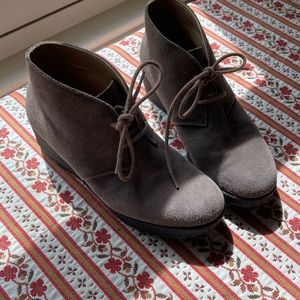 Suede gray Clark’s shoes